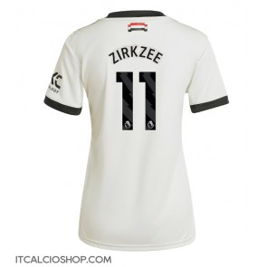Manchester United Joshua Zirkzee #11 Terza Maglia Femmina 2024-25 Manica Corta